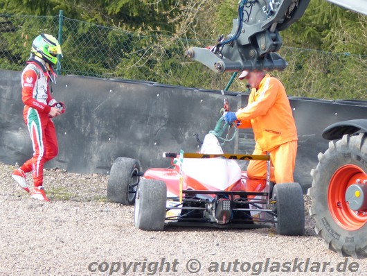 Trainingsunfall Mick Schumacher Formel 4 2016