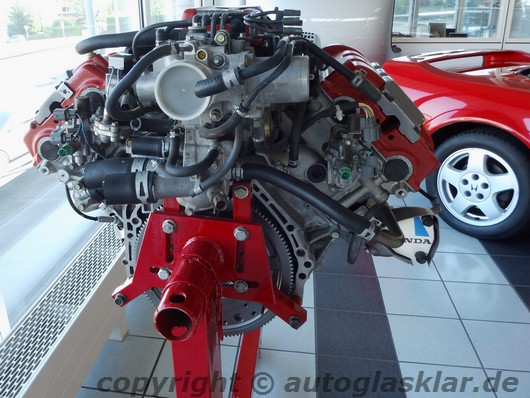 Honda NSX Motor V6 Getriebeseitig
