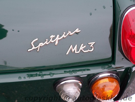 Schriftzug Triumph Spitfire MK3