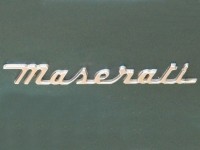 Der Schriftzug von Maserati