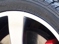 Reifenwand Reifenbeschriftungen